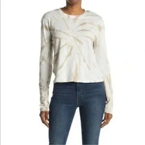 NWT Sage Collective Tie Dye Long Sleeve Top Size M, Dune NEW